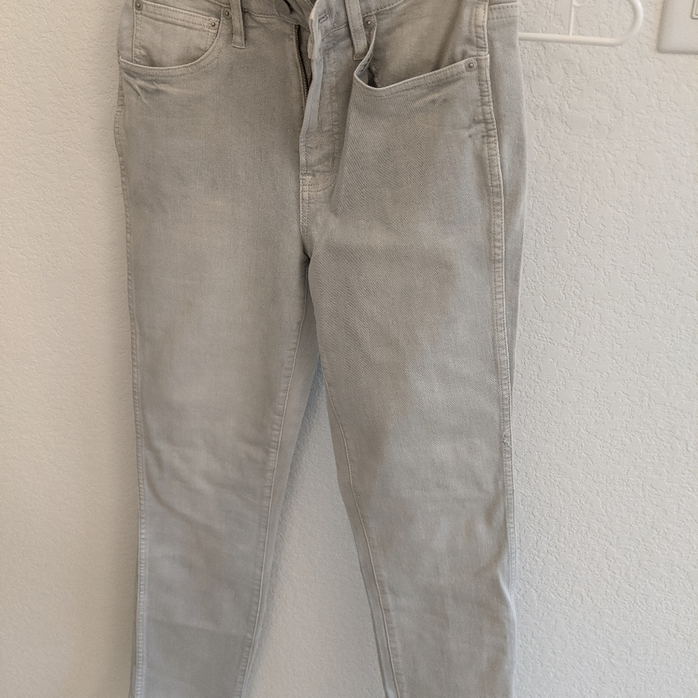 JCrew gray wash straight jeans, size 27, NWT